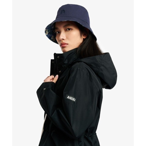 【NEW】エーグル（AIGLE）/GORE−TEX ゴアテックス 防水 透湿 防風 2レイヤー ミドル丈ジャケット / フード取り外し_9