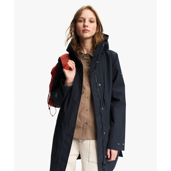 エーグル（AIGLE）/GORE−TEX ゴアテックス 防風 防水 透湿 ロングフーデッドフィッシュテールジャケット