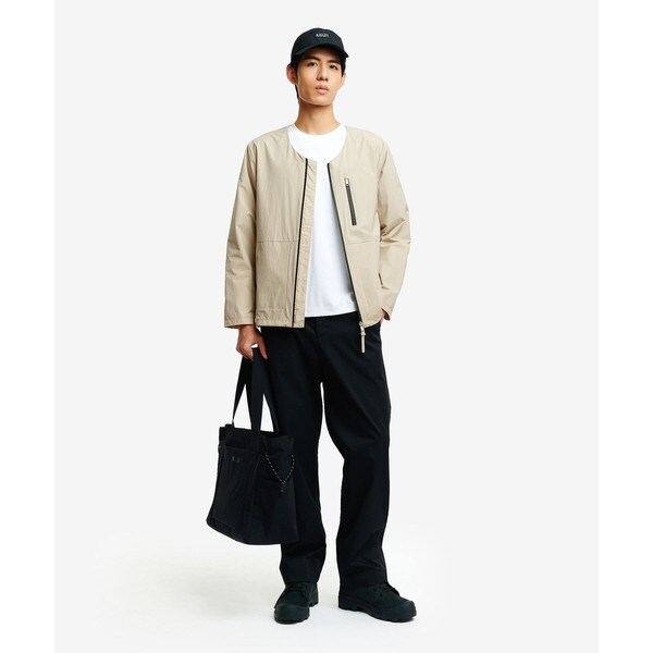 エーグル（AIGLE）/撥水 Vネック ノーカラージャケット_8