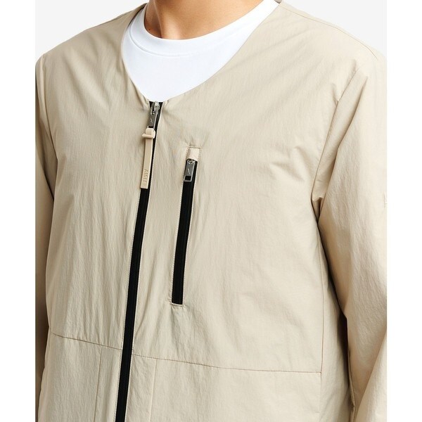 エーグル（AIGLE）/撥水 Vネック ノーカラージャケット_12