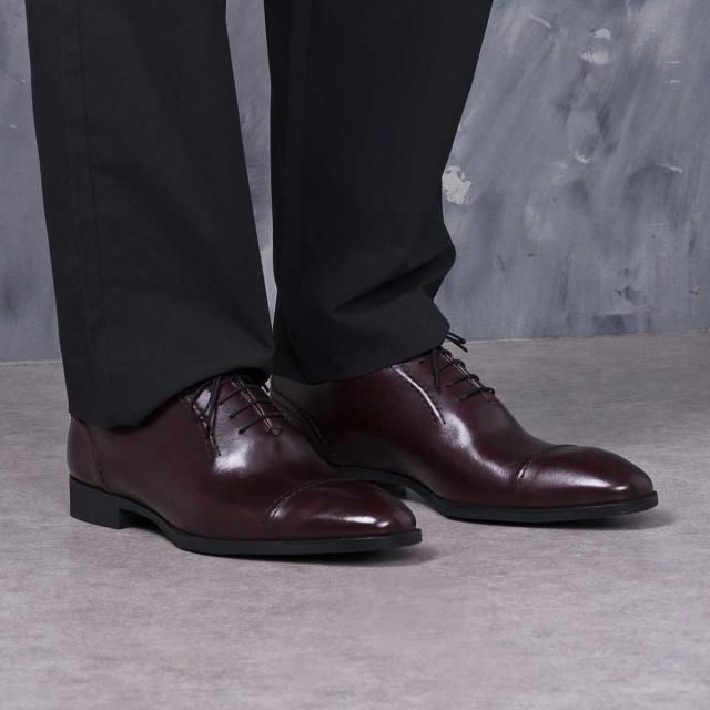 madras ホールカット バーガンディ ビジネスシューズ イタリア製 madras ホールカット バーガンディ ビジネスシューズ イタリア製