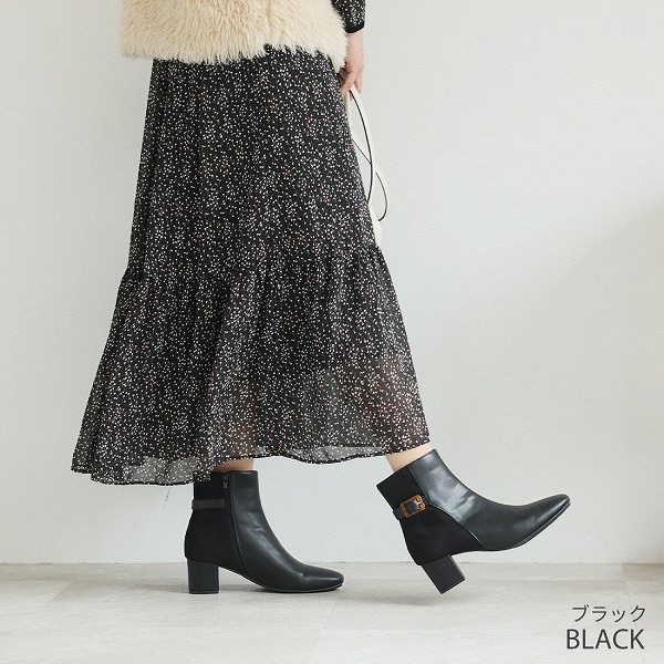 こ*ん様 VivienneWestwood ベルトショートブーツ ヴィヴィアン（Vivian）/スクエアトゥべっ甲調バックルベルトショート