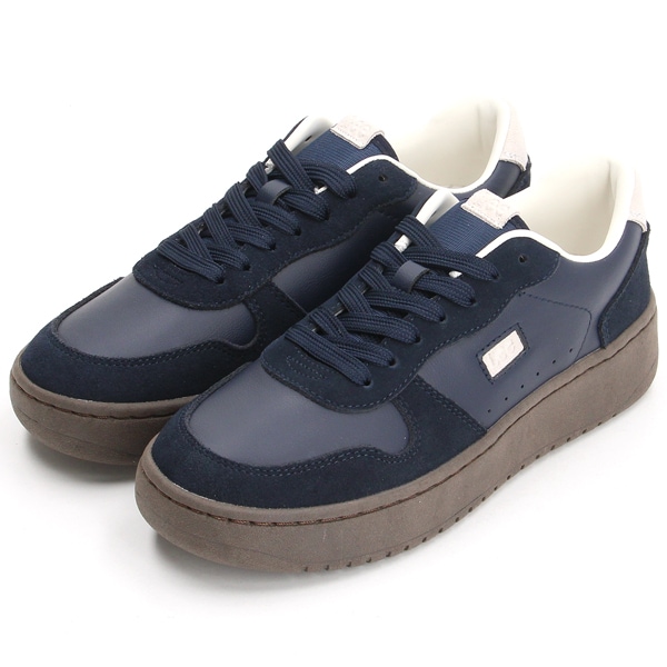 リー（Lee）/Lee リー 一部本革 かわいい あめ色ソール カジュアル スニーカー Lee−8013