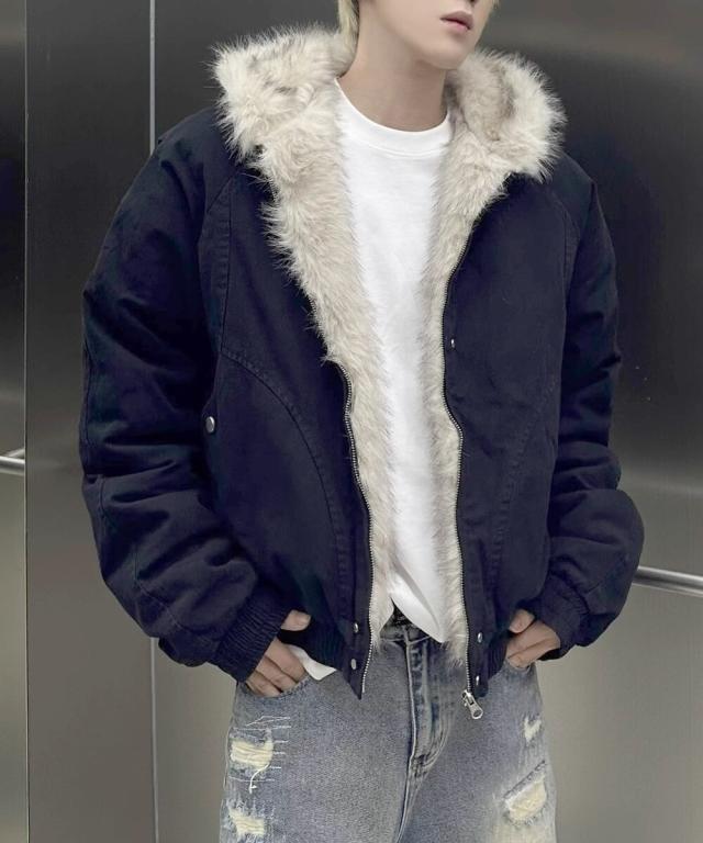 ニュージェントルマン（NEW GENTLEMAN）/ベルゲン ファーフード ビッグブルゾン