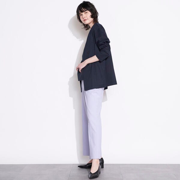 ラエフ（la．f．．．）/【大きいサイズ】ラミーオットマンカットソージャケット《手洗い可能》