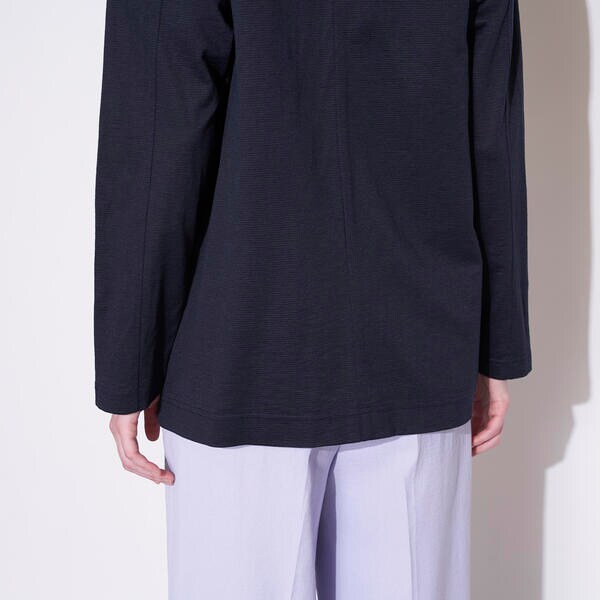 ラエフ（la．f．．．）/【大きいサイズ】ラミーオットマンカットソージャケット《手洗い可能》