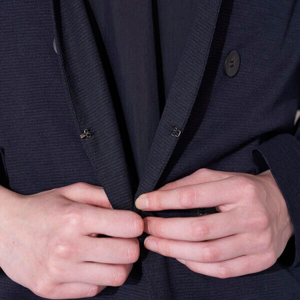 ラエフ（la．f．．．）/【大きいサイズ】ラミーオットマンカットソージャケット《手洗い可能》