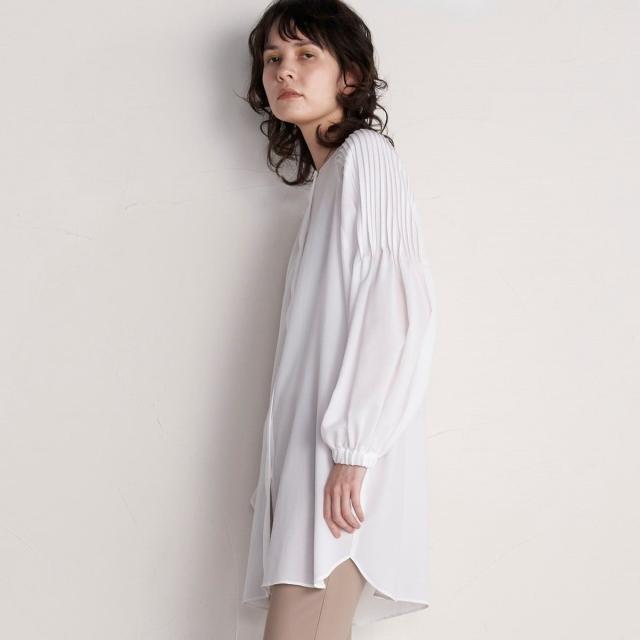 ラエフ（la．f．．．）/【大きいサイズ】吸湿・速乾2WAYストレッチブラウス《洗濯機で洗える》の通販は