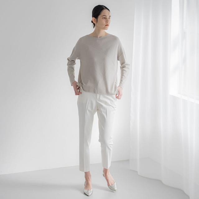 ラエフ（la．f．．．）/【大きいサイズ】優しい履き心地アルガン2WAYテーパードパンツ≪洗濯機で洗える/セットアップ対応≫ ラエフ（la．f．．．）/【大きいサイズ】優しい履き心地アルガン2WAY