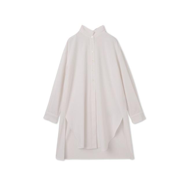 ラエフ（la．f．．．）/【大きいサイズ】ドライサッカーチュニックシャツブラウス≪洗濯機で洗える≫ ラエフ（la．f．．．）/【大きいサイズ】ドライサッカーチュニック