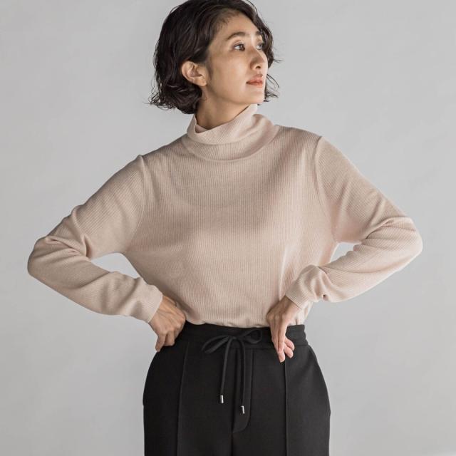 ラエフ（la．f．．．）/【大きいサイズ】ラメタートルニット≪手洗い可能≫