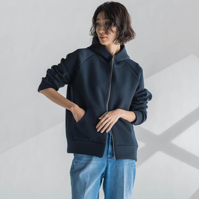 ラエフ（la．f．．．）/【大きいサイズ】ダブルジップパーカー≪洗濯機で洗える≫の通販は