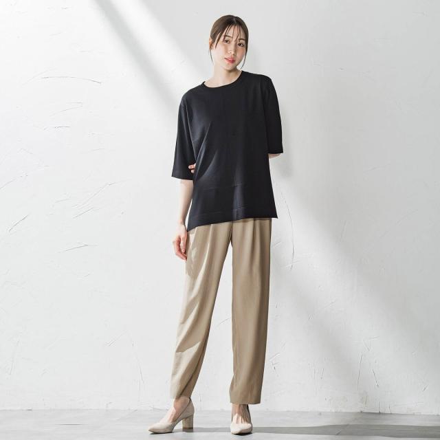 ラエフ（la．f．．．）/【大きいサイズ】キレリテーパードパンツ≪洗濯