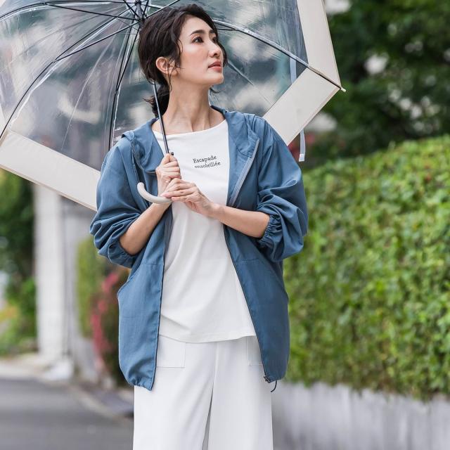 ラエフ（la．f．．．）/【大きいサイズ】梅雨時期も安心、撥水パーカー≪洗濯機で洗える≫