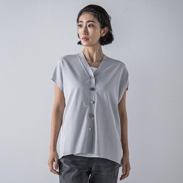 ラエフ（la．f．．．）/【大きいサイズ】”一枚でもレイヤードにも”ラメ