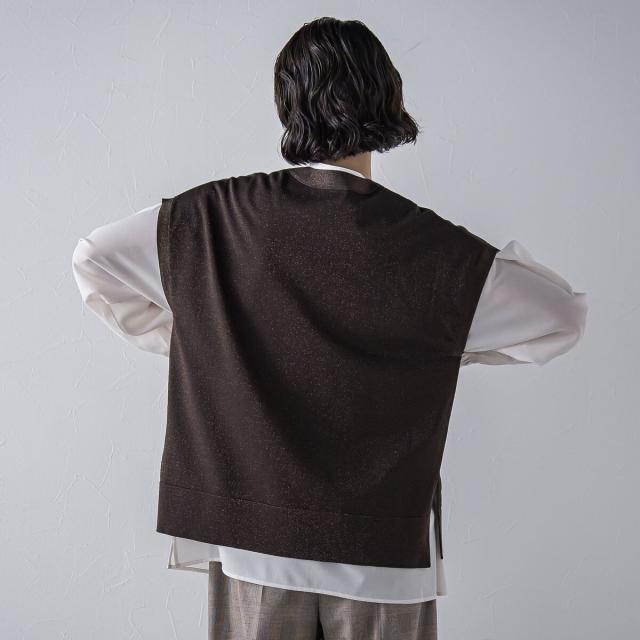 ラエフ（la．f．．．）/【大きいサイズ】”一枚でもレイヤードにも”ラメ