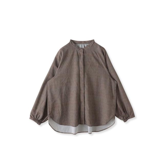 ラエフ（la．f．．．）/【大きいサイズ】ジョーゼットチェックブラウス≪洗濯機で洗える≫_16