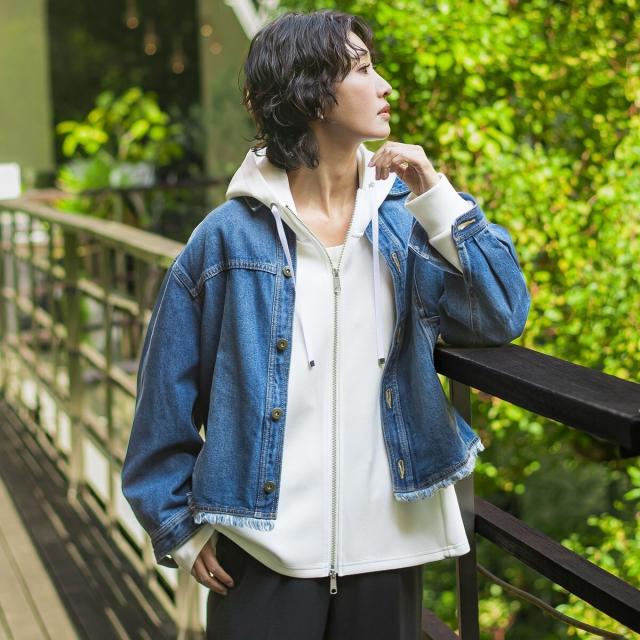 ラエフ（la．f．．．）/【大きいサイズ】デニムジャケット