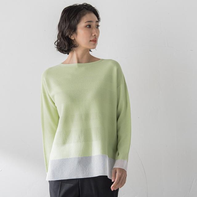 ラエフ（la．f．．．）/【大きいサイズ/新色追加】 ”多幸感アップ”ノンストレスニット