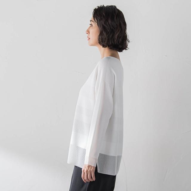 ラエフ（la．f．．．）/【大きいサイズ/新色追加】 ”多幸感アップ”ノンストレスニット_7