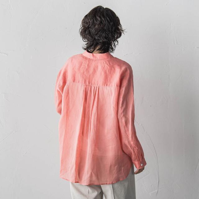 ラエフ（la．f．．．）/【大きいサイズ/新色追加】“洗える麻”トーンアップシャツ_8