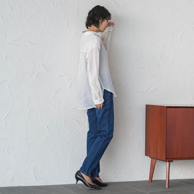 ラエフ（la．f．．．）/【大きいサイズ/新色追加】“洗える麻”トーンアップシャツ_15