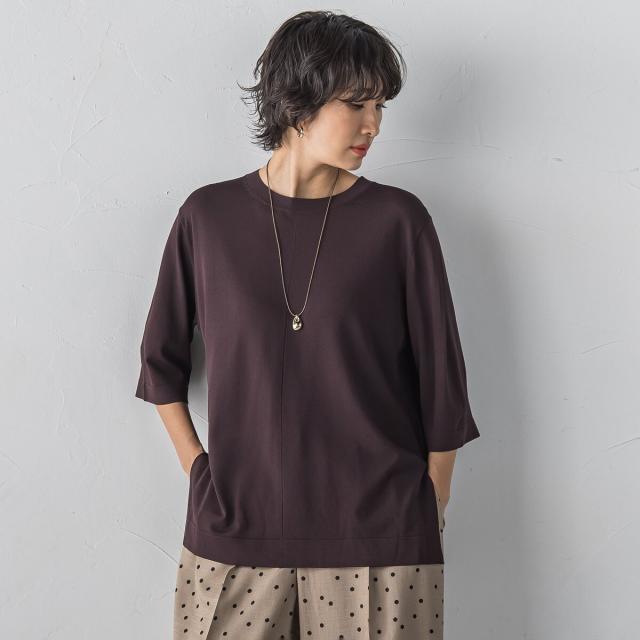 【NEW】ラエフ（la．f．．．）/【大きいサイズ/新色追加】Tシャツニット_12