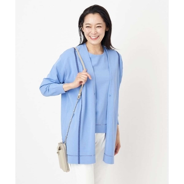 ジョルジュ・レッシュ（GEORGES RECH）/[アンサンブル対応]刺繍ラインロングカーディガンの通販は 10,600円