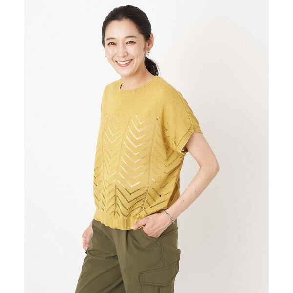 ジョルジュ・レッシュ（GEORGES RECH）/アイレットシアーフレンチスリーブニットの通販は