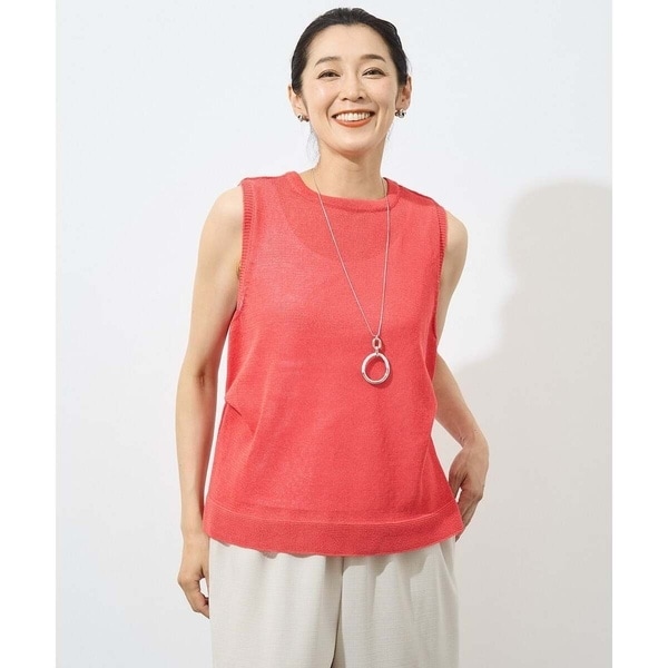 ジョルジュ・レッシュ（GEORGES RECH）/[日本製]ペーパーヤーンニットベストの通販は 10,450円