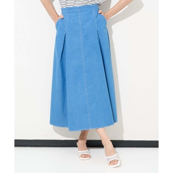 ジョルジュ・レッシュ（ES RECH）/[セットアップ対応]ハイウエストAライン6ozデニムスカート