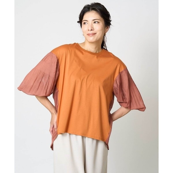 ジョルジュ・レッシュ（ES RECH）/[接触冷感]ドライコットンボリュームスリーブ7分袖プルオーバー