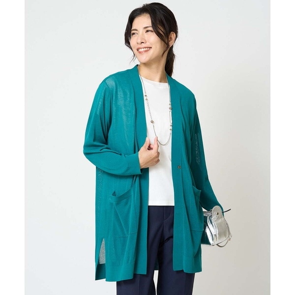 ジョルジュ・レッシュ（GEORGES RECH）/コットンナイロンロングカーディガン