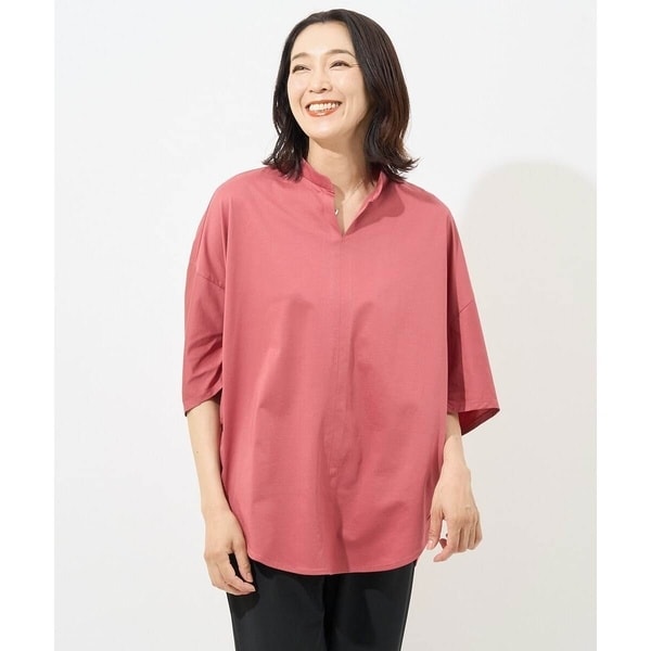 ジョルジュ・レッシュ（ES RECH）/スタンドカラードルマンスリーブカットソー