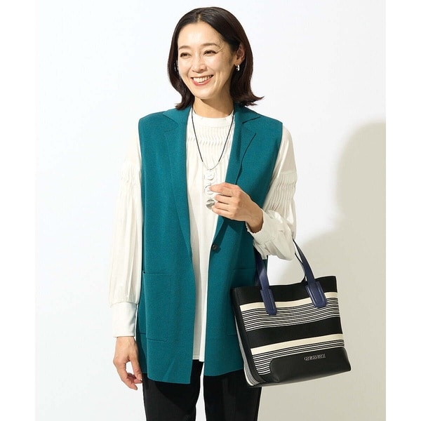 ジョルジュ・レッシュ（ES RECH）/テーラーカラースワンニットジレ