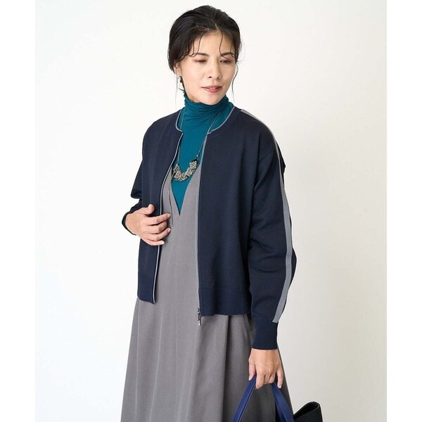 ジョルジュ・レッシュ（GEORGES RECH）/プレーティングニットブルゾンの通販は