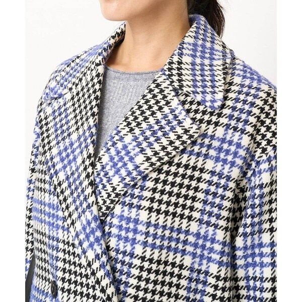 ジョルジュ・レッシュ（GEORGES RECH）/千鳥柄ツイードショートPコート