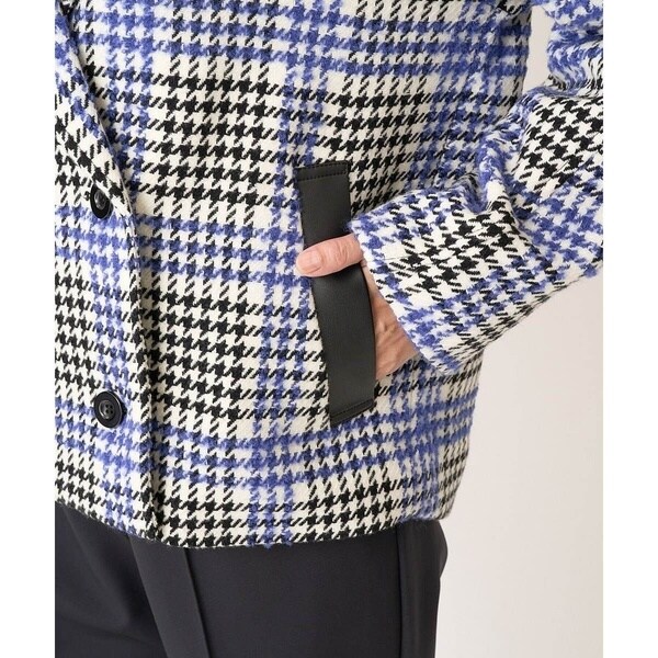 ジョルジュ・レッシュ（GEORGES RECH）/千鳥柄ツイードショートPコート