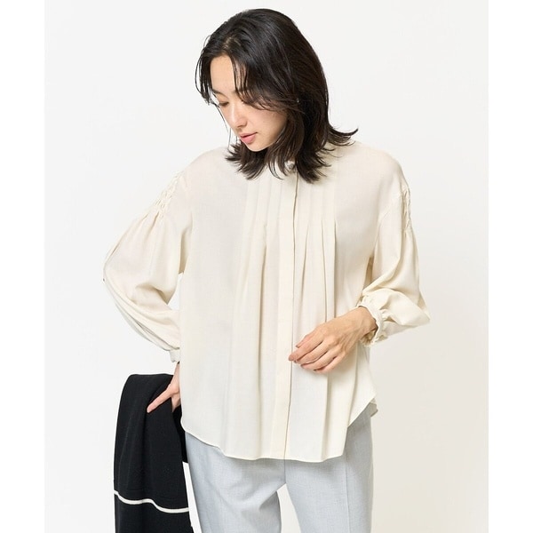 ジョルジュ・レッシュ（ES RECH）/スモッキングボリュームスリーブブラウス