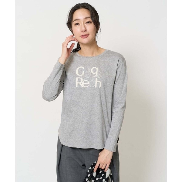 ジョルジュ・レッシュ（ES RECH）/スムースロゴ刺繍ロングスリーブカットソー