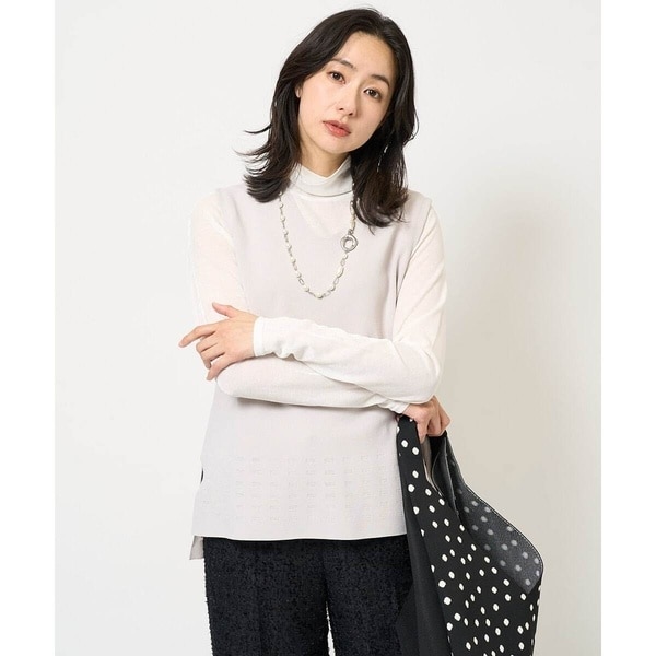 ジョルジュ・レッシュ（ES RECH）/[セットアップ対応/接触冷感]スクエアジャガードニットベスト