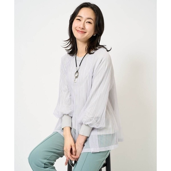 ジョルジュ・レッシュ（ES RECH）/チュールプリーツジャージーカットソー