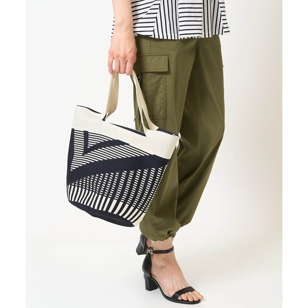 ジョルジュ・レッシュ（ES RECH）/幾何プリントニットバッグ