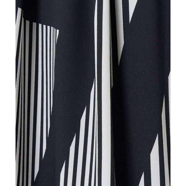 ジョルジュ・レッシュ（GEORGES RECH）/幾何プリントタックフレア