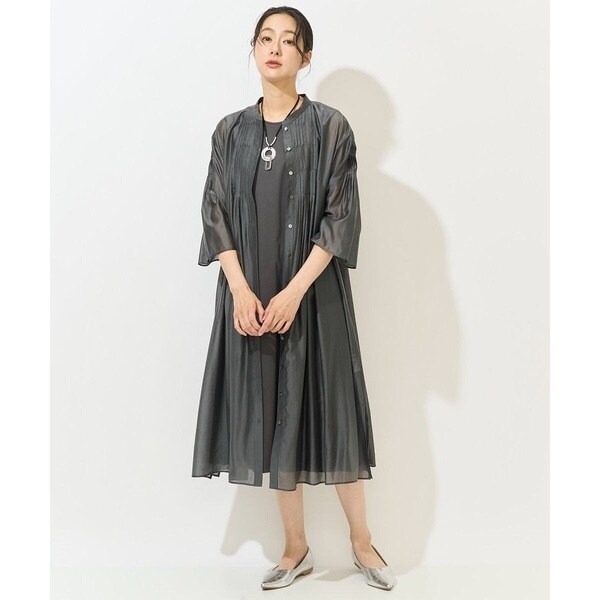 中古】ドゥロワー Drawer 24AW コーデュロイ ギャザーネックワンピース  