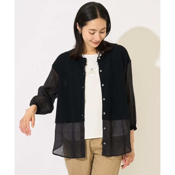 ジョルジュ・レッシュ（ES RECH）/リネンライクコットンシアーカーディガン