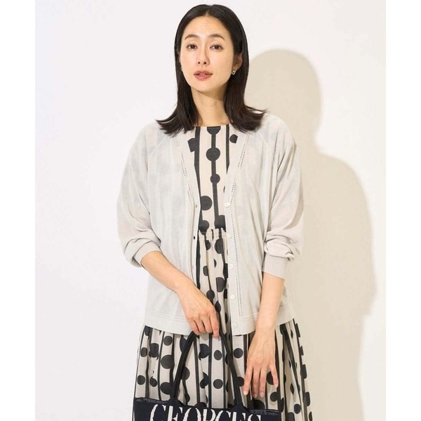 ジョルジュ・レッシュ（ES RECH）/アイレット8分袖カーディガン