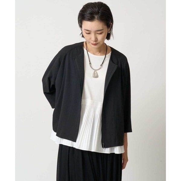 ジョルジュ・レッシュ（ES RECH）/[接触冷感/吸水速乾]ドルマンスリーブノーカラージャケット