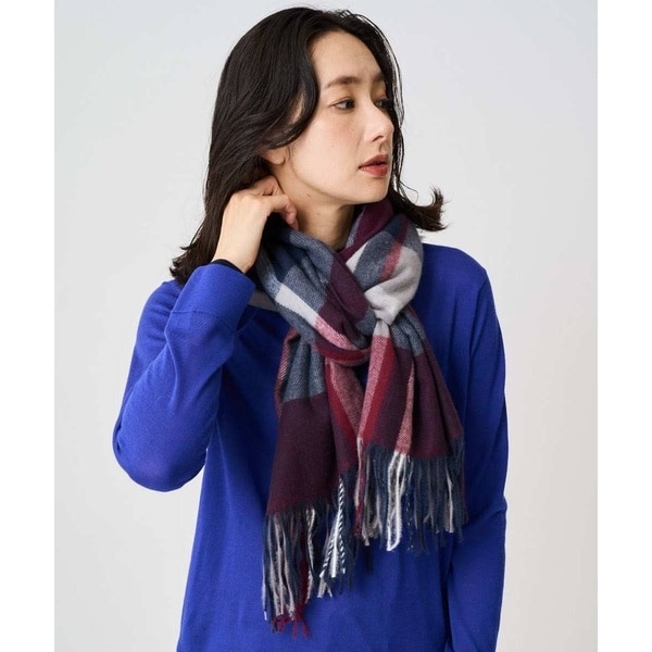 ジョルジュ・レッシュ（ES RECH）/カシミヤタッチ大判チェックストール