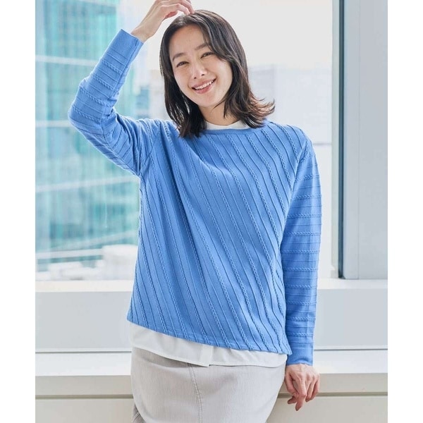 ジョルジュ・レッシュ（GEORGES RECH）/ケーブル柄ニットプルオーバー